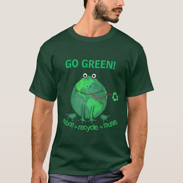 T-shirts de l'environnement de jour de la terre (Devant)