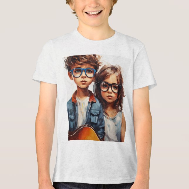 T-Shirts de l'équipage à manches courtes en coton  (Recto)