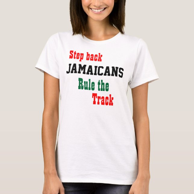 T-shirts de l'équipe jamaïcaine de sprint (Devant)