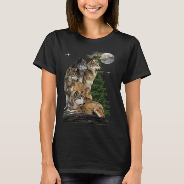 t-shirts de loup (Devant)