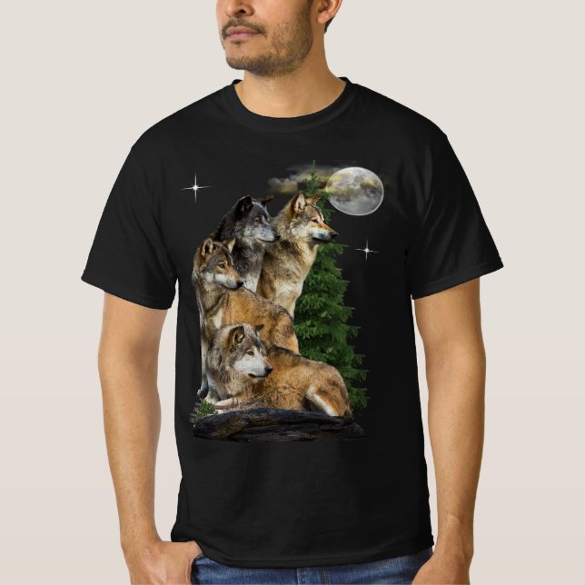 t-shirts de loup (Devant)