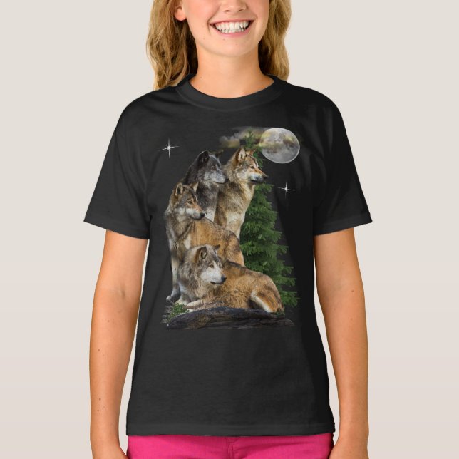 t-shirts de loup (Devant)