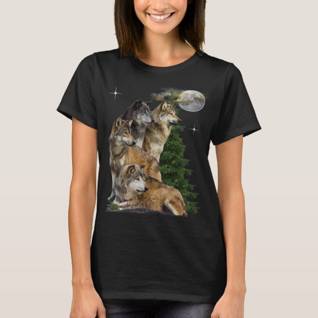 t-shirts de loup (Devant)