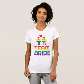 T-shirts de mariage homosexuel d'arc-en-ciel pour