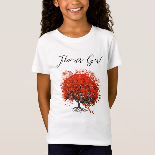 T-shirts de mariage Red Tree, Cadeaux, Autocollant (Devant)