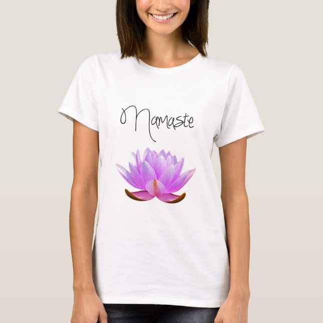 T-shirts de Namaste de fleur de Lotus (Devant)