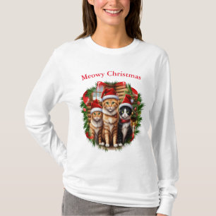 T-shirts de Noël des chats