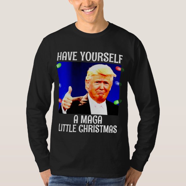 T-shirts de Noël DONALD TRUMP MAGA (Devant)