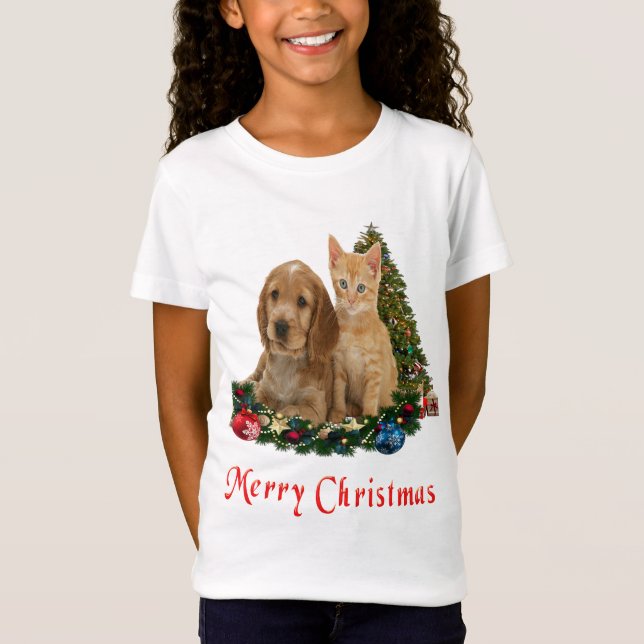 T-shirts de Noël pour animaux (Devant)
