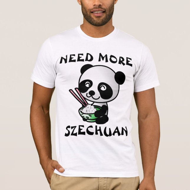 T-Shirts de nourriture chinoise du SZECHUAN (Devant)