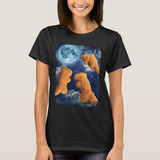 T-shirts de nourriture drôle Dinosaure Nuggets de  (Devant)