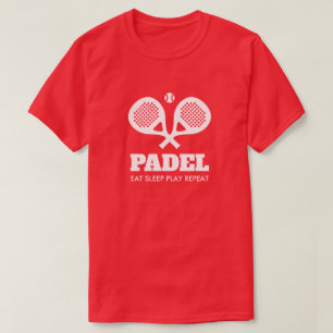 T-shirts de padel personnalisés Mangez le sommeil 