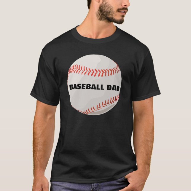 T-shirts de papa de base-ball (Devant)