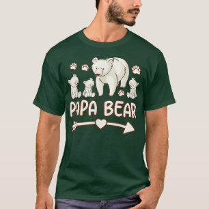 t-shirts de papa ours pour pères, mens 3 cubs t sh