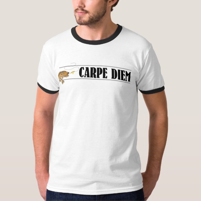 T-shirts de pêche de Carpe Diem (Devant)