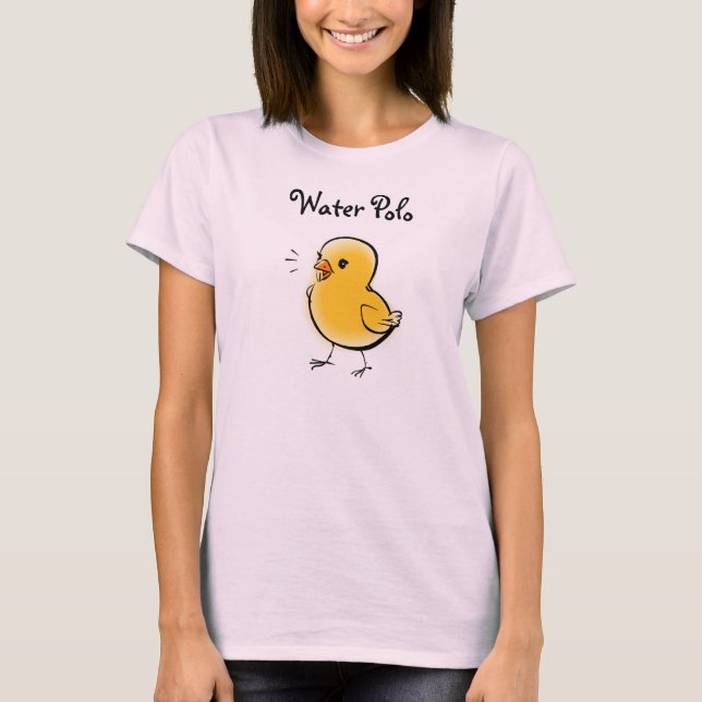 T-shirts de poussin de polo d'eau (Devant)