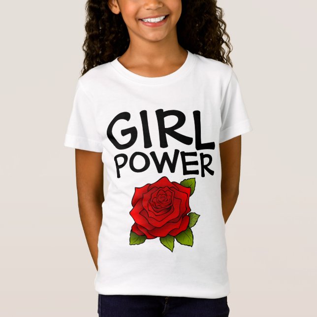 T-SHIRTS DE POUVOIR DE FILLE TEE - SHIRTS (Devant)