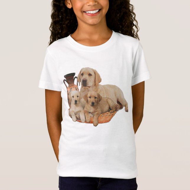 T-shirts de récupération Labrador (Devant)