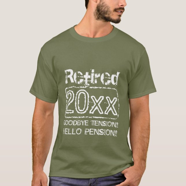 T-shirts de retraite vintages pour hommes retraité (Devant)