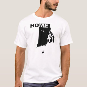 T-shirts de Rhode Island, la maison loin de l'État