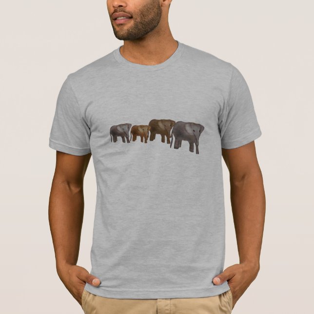 T-shirts de safari d'éléphant (Devant)