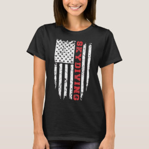T-shirts de skydiving sportif américain Skydiving