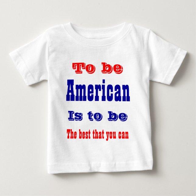 T-shirts de slogan américain (Devant)