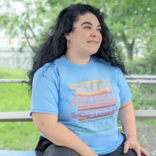 T-shirts de softball rétro de l'ADULTE UNISEX