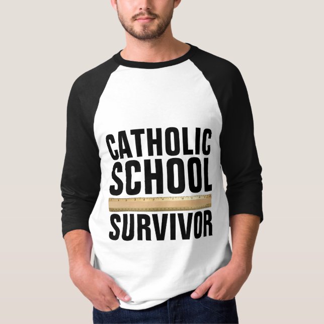 T-shirts DE SURVIVANTS DE L'ÉCOLE CATHOLIQUE (Devant)
