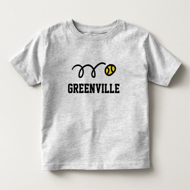 T-shirts de tennis de Greenville pour hommes, femm (Devant)