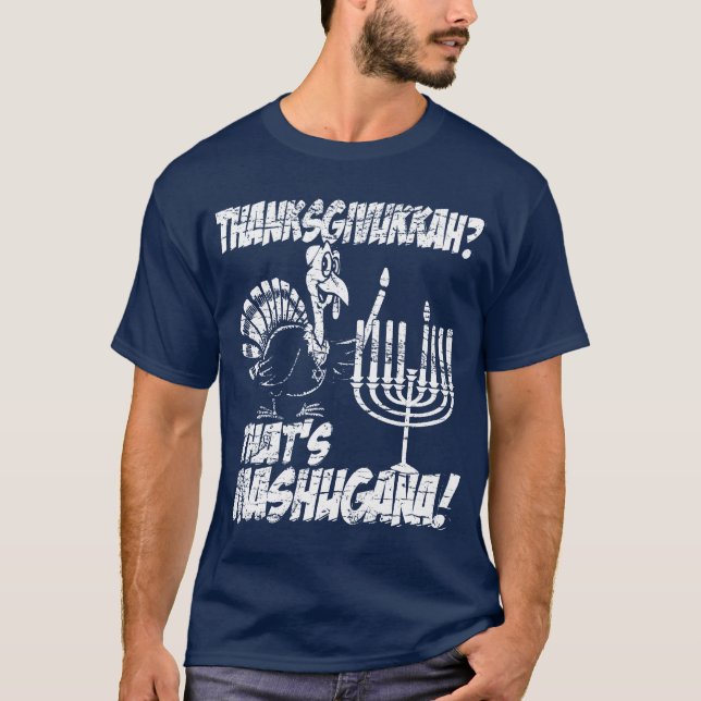 T-shirts de Thanksgivukkah Mashugana (Devant)