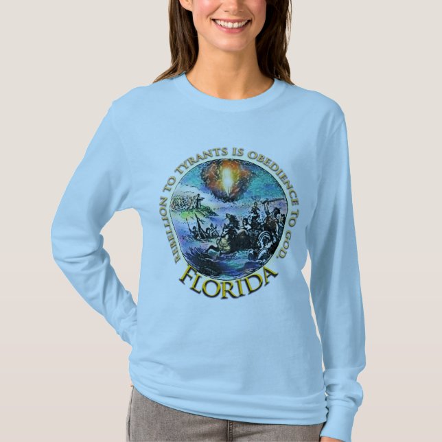 T-shirts de thé de la Floride (Devant)