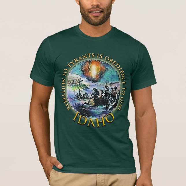 T-shirts de thé de l'Idaho (Devant)