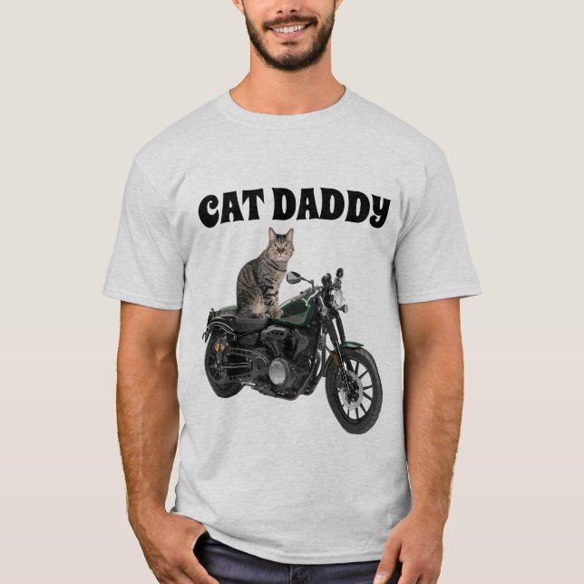 T-SHIRTS DE VÉLO DE CHAT DADDY PAPA (Devant)