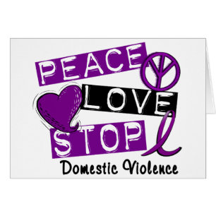 T-shirts de violence familiale d'ARRÊT d'AMOUR de