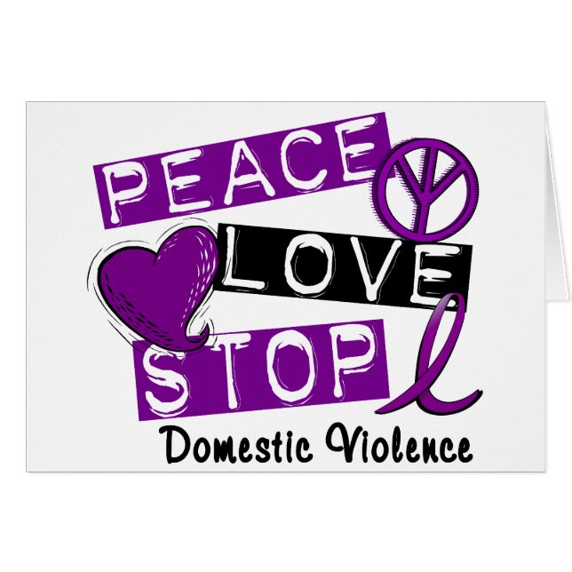 T-shirts de violence familiale d'ARRÊT d'AMOUR de (Devant horizontal)