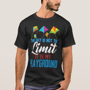 T-shirts de vol en parachute mignons Cerf-volant L