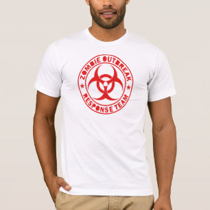 T-shirts d'équipe de réponse d'apocalypse de zombi