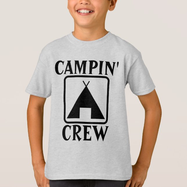 T-shirts D'ÉQUIPE DU CAMPING DE TENTES (Devant)
