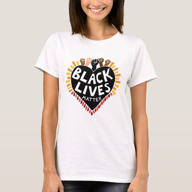 T-shirts des femmes Black Lives Matter (lumière) (Devant)