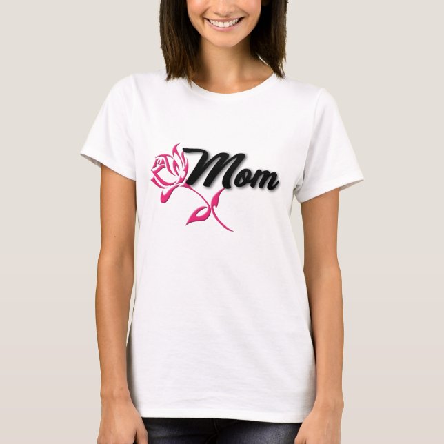 T-shirts design Rose Maman tendance (Devant)