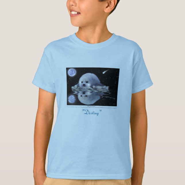 T-shirts "DESTINY" Art & Story HARP SEAL (Devant)