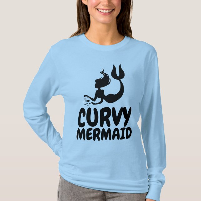 T-shirts d'été CURVY MERMAID (Devant)
