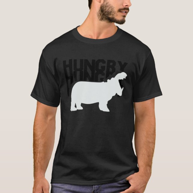 T-shirts d'Hippopotame Tellement Affamé Drôle Mign (Devant)
