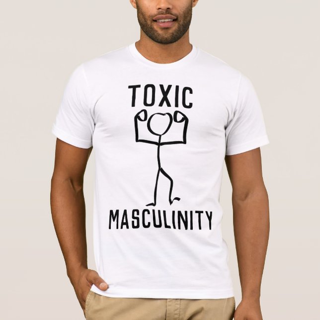 T-shirts D'HOMMES FUNNY, MASCULINITÉ TOXIQUE (Devant)
