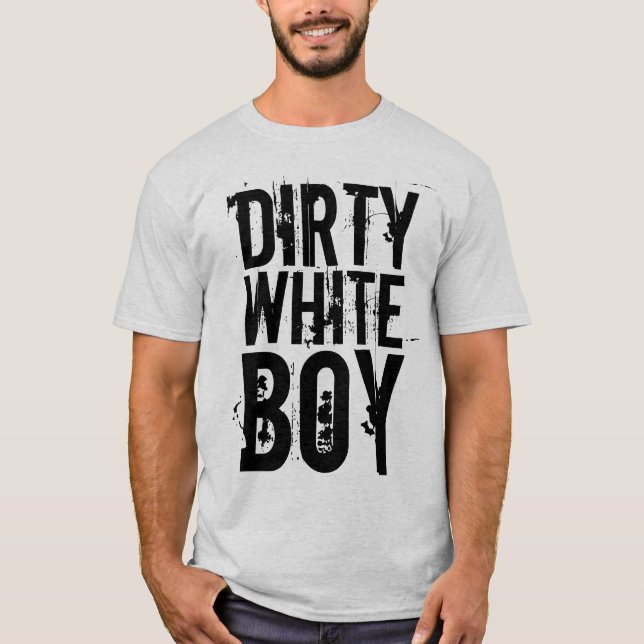 T-SHIRTS D'HOMMES vintages, GARÇON BLANC SALE (Devant)