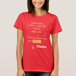 T-shirts Dieu merci Femme chrétienne Dames Tees