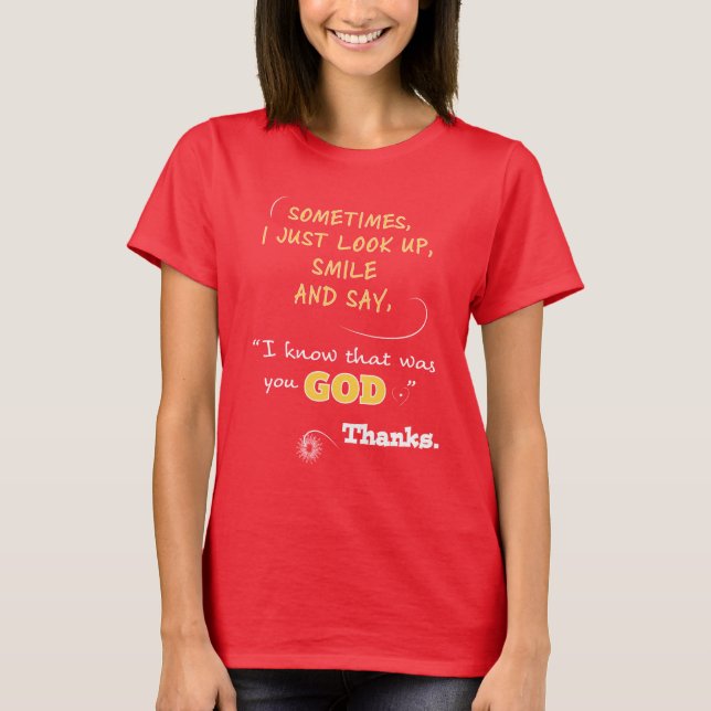 T-shirts Dieu merci Femme chrétienne Dames Tees (Devant)