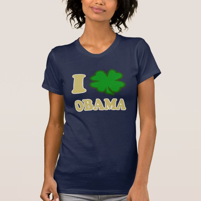 T-shirts d'Obama du shamrock I (Devant)