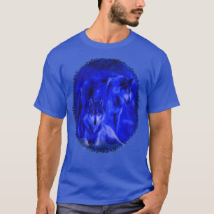 T-shirts d'obscurité de loup de loups d'hiver